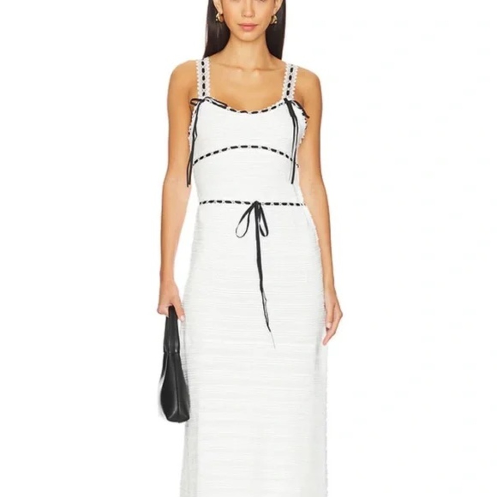 NWT For Love & Lemons Mayfair Maxi Dress in White